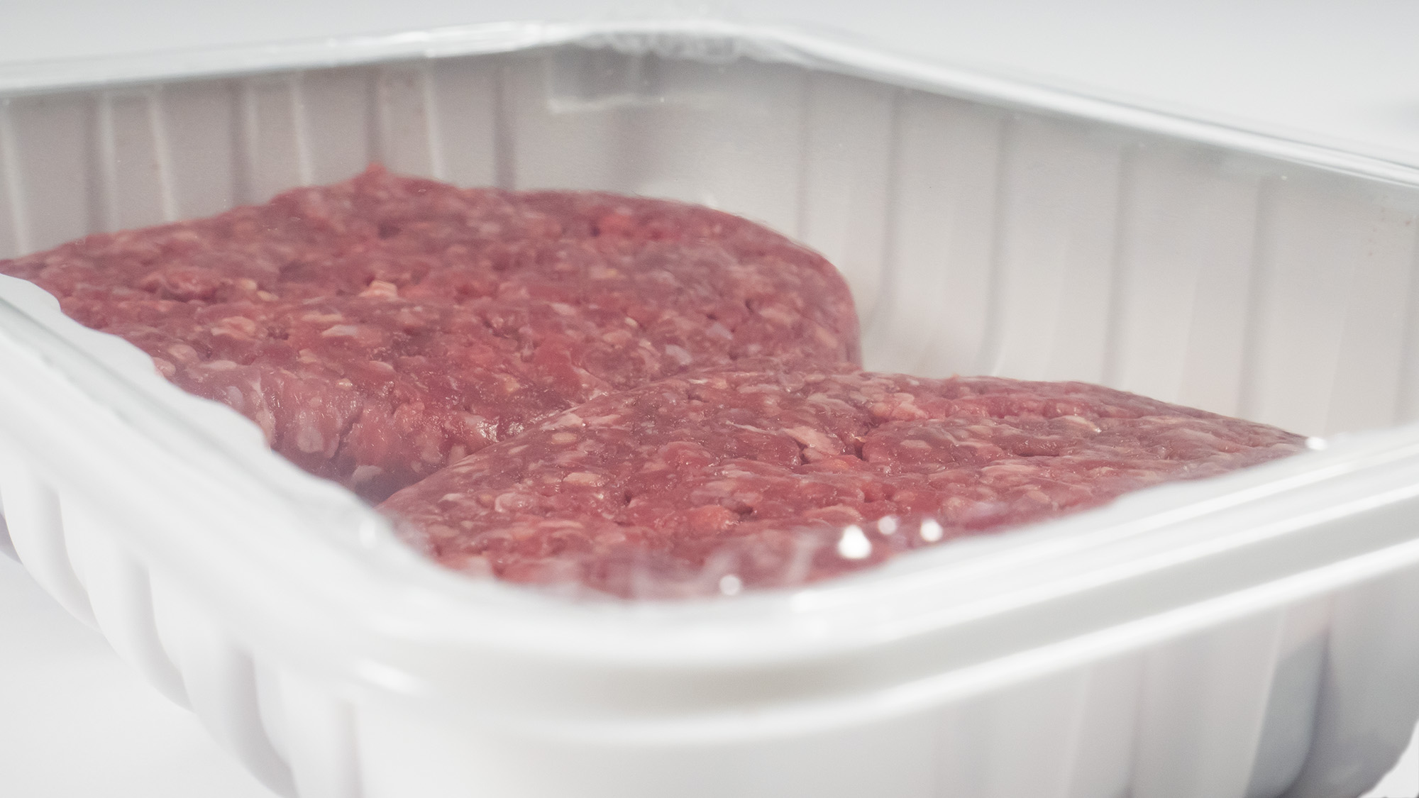 food film on protein tray food film on protein tray